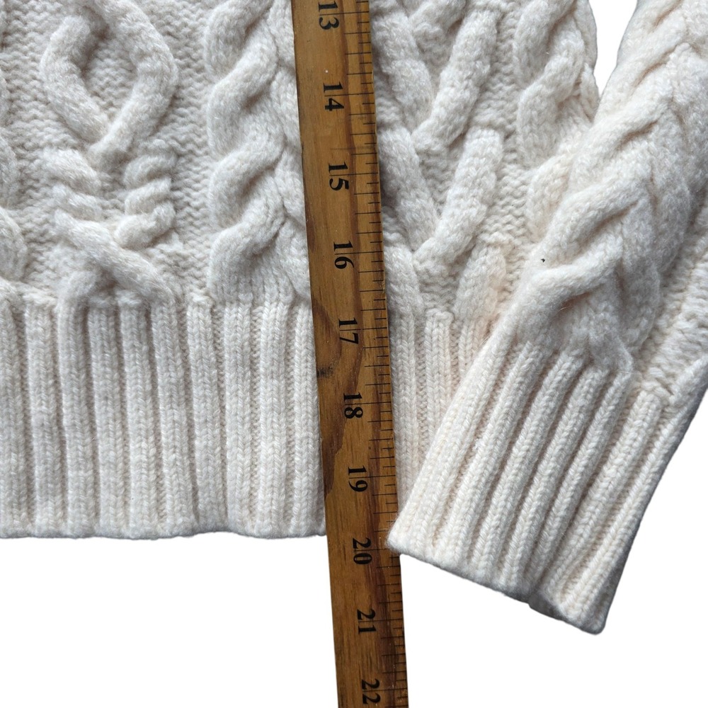 Ralph Lauren Aran‎ Knit Wool Cashmere Sweater M - Picture 10 of 10